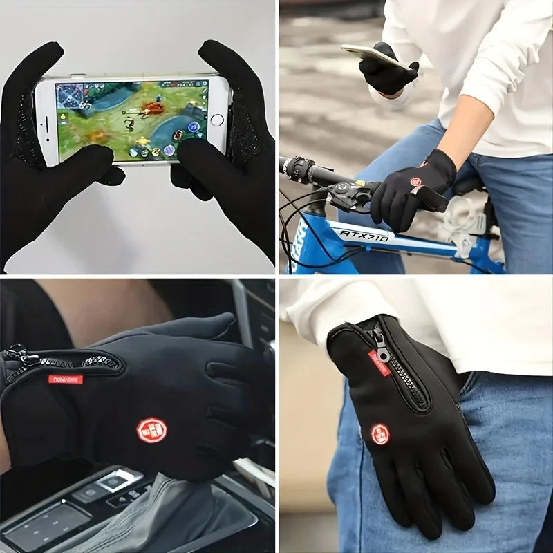 Winter Cycling Gloves Men Gloves Touch Screen Waterproof Windproof