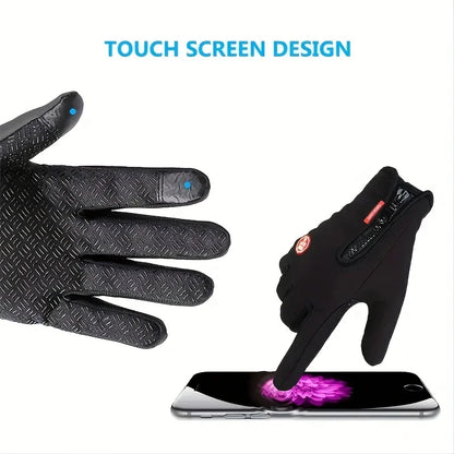 Winter Cycling Gloves Men Gloves Touch Screen Waterproof Windproof