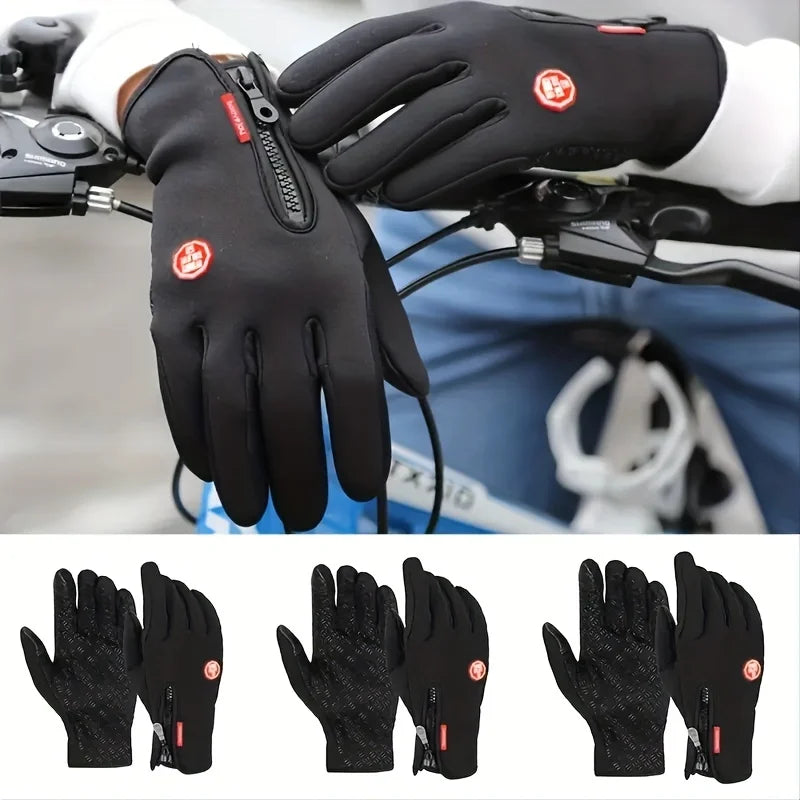 Winter Cycling Gloves Men Gloves Touch Screen Waterproof Windproof