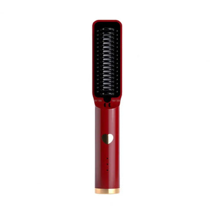 Hair Straightening Comb Portable Wireless Hair Straightener Brush for