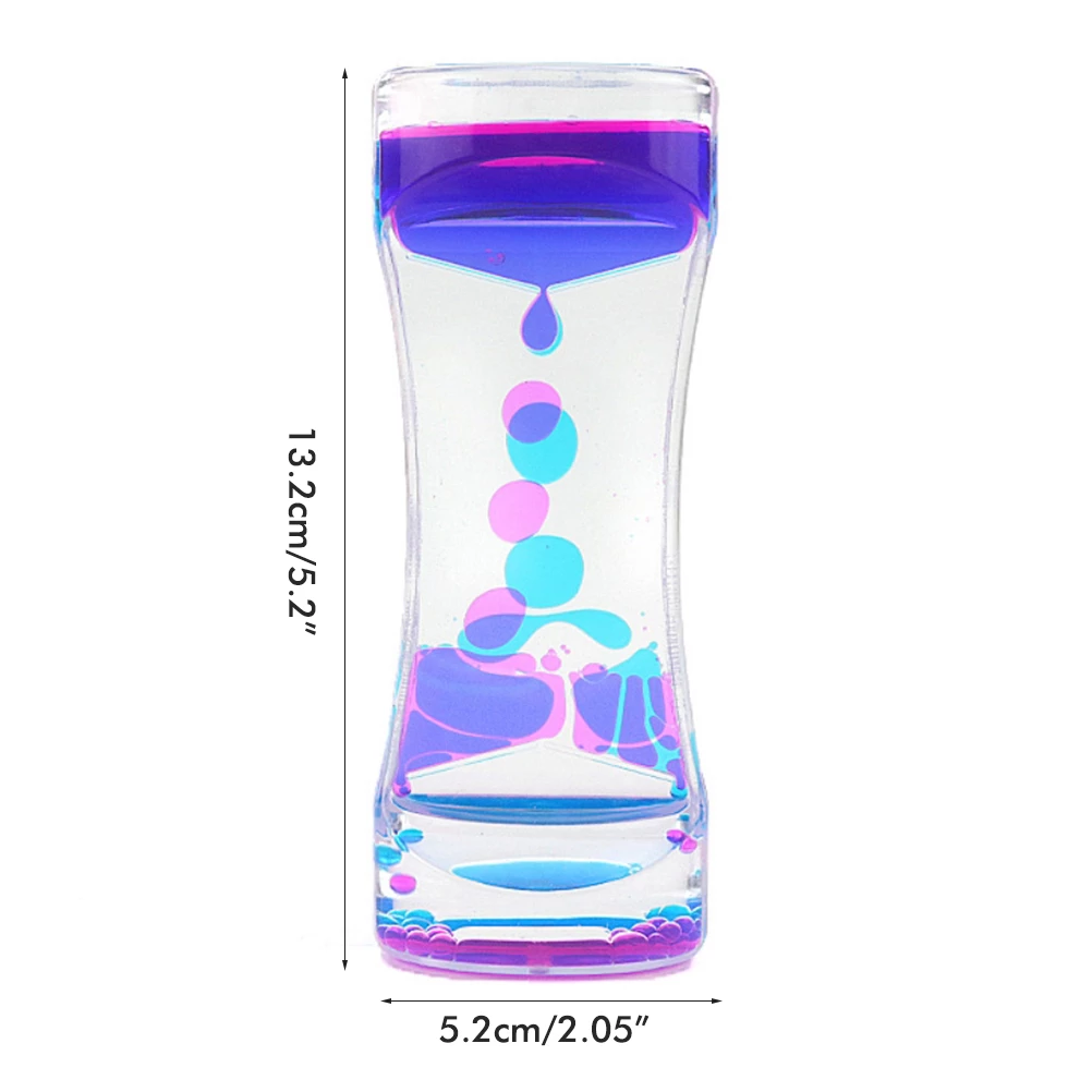 Double Color Sand Hourglasses Colorful Liquid Timer Anxiety Relief